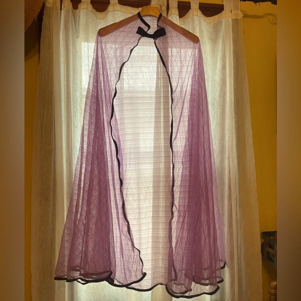 Purple Cape 48 in, big kid or adultt, Halloween, Wizard, Witch